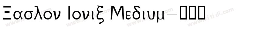 Caslon Ionic Medium字体转换